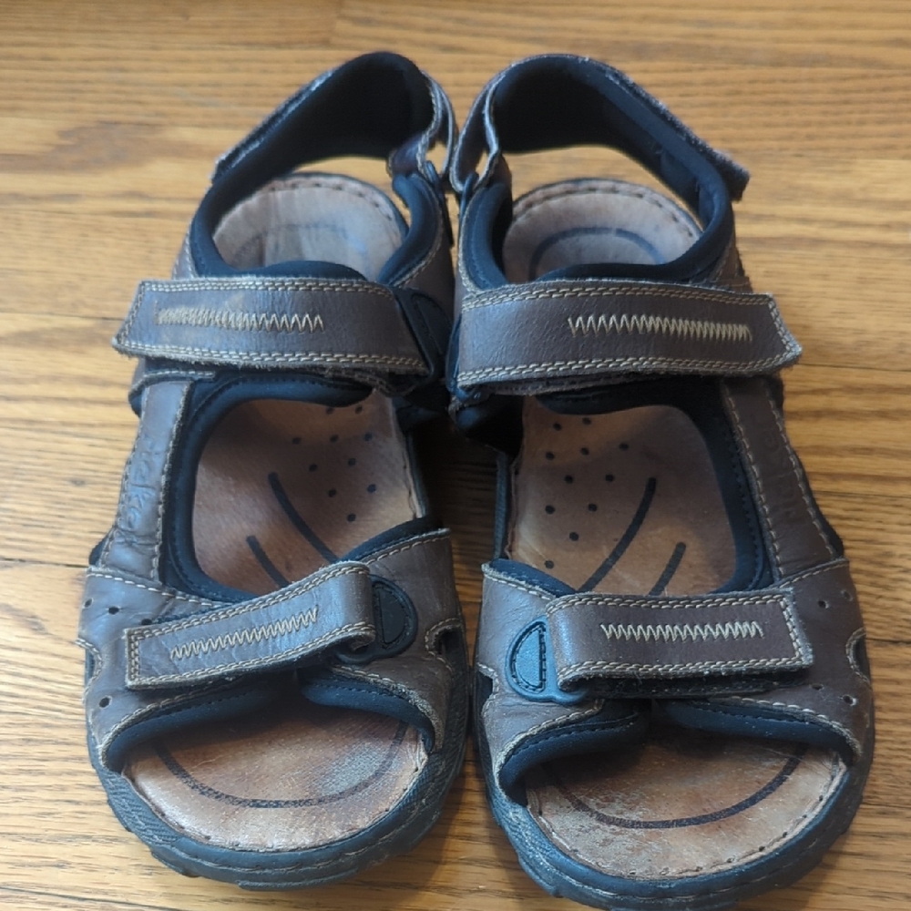 Rieker Men's Navy and Gray Sandals